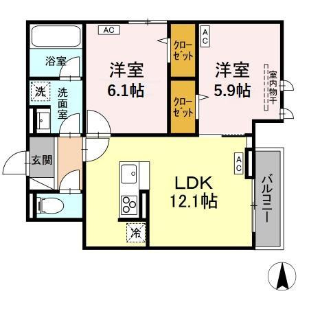 【間取り】 | D-PRECIOUS深大寺東町