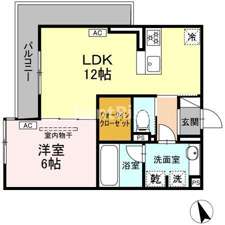 グラン ミリュウの間取り