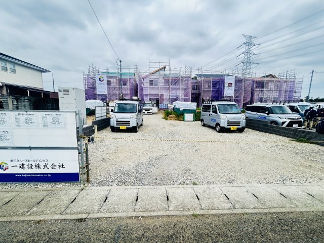 新築　伊勢崎市境第3　Livele Garden.S　2号棟の駐車場|現地写真　駐車スペースは4台分可能です！
