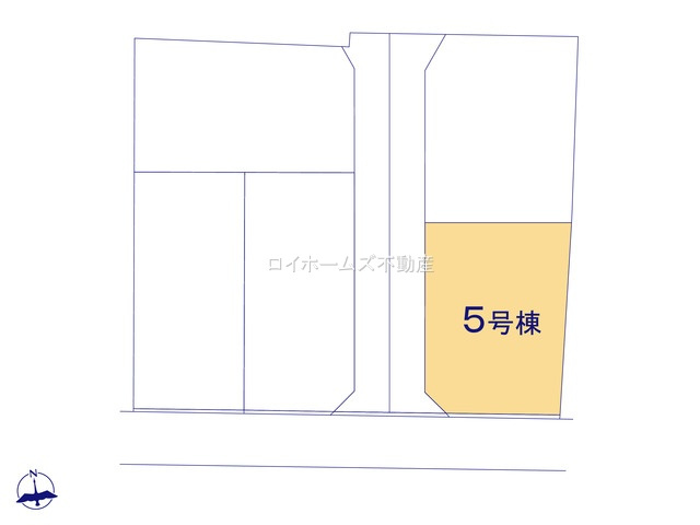 【区画図】 | 犬山市大字犬山字南古券306-12『仲介料無料』新築戸建て | 5号棟