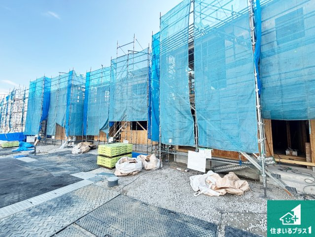 ●29(土)30(日)現地説明会！　生駒郡平群町下垣内　全7邸　の外観|建築中ですが現地を見ると分かる事もございますので、ぜひ一度現地をご覧ください。