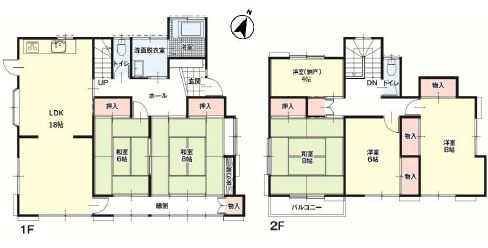 野木町友沼の間取り
