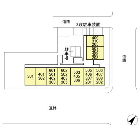 ニューパレスプロスパーの区画図