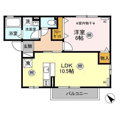 クレール西原の間取り