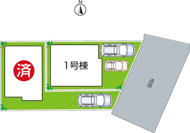 西宮市上田東町　新築一戸建ての区画図|全２区画