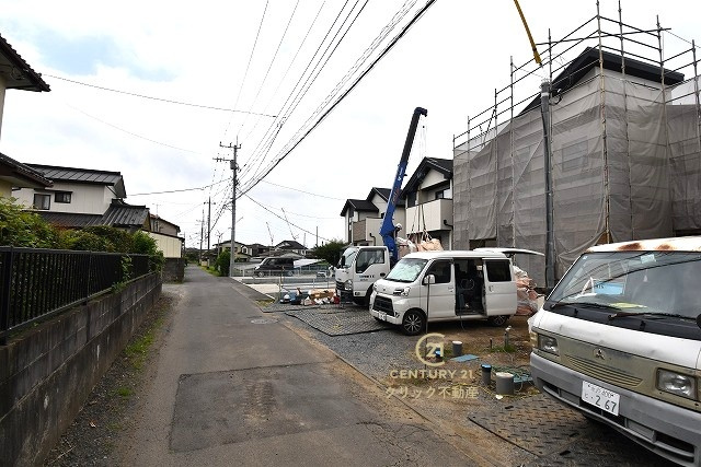 TERRACE　ひたちなか市足崎　3期 　4の前面道路含む現地写真|現地撮影（2026年7月）