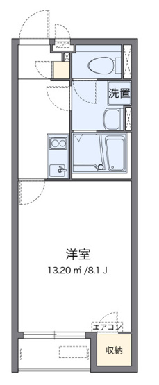 【間取り】 | クレイノ聖 | 福島　原町　相馬　双葉　家具　家電　社宅　マンスリー