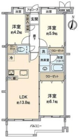 【間取り】 | 武蔵関ハイム