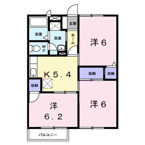 【間取り】 | メゾンラフィネＡ