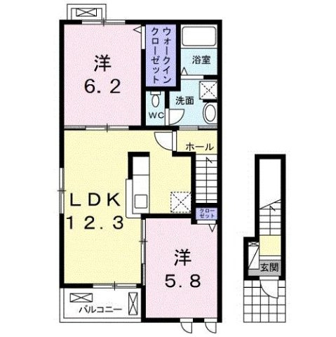 【間取り】 | カンタービレ西浜Ⅰ
