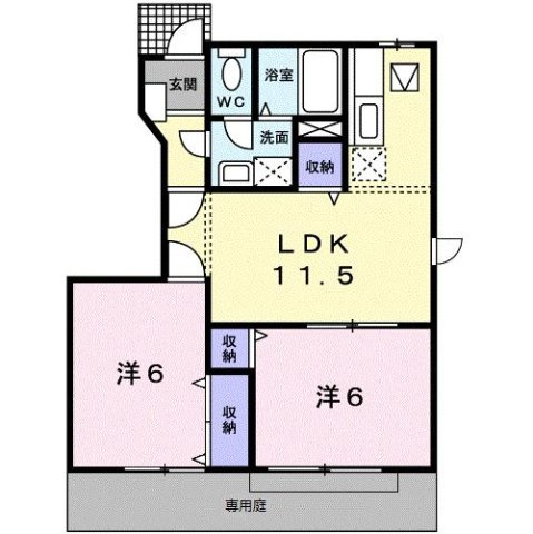 【間取り】 | カーサ・エスト内原