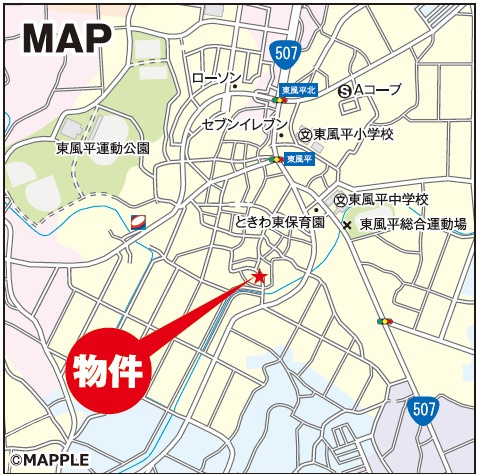 八重瀬町東風平（限定1棟）の地図|地図♪