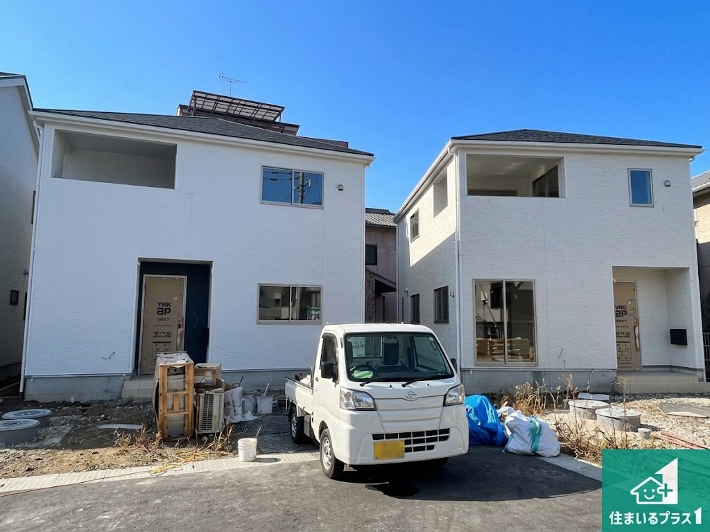 ●生駒郡平群町下垣内　第5期　新築一戸建ての外観|建築中ですが現地を見ると分かる事もございますので、ぜひ一度現地をご覧ください。
