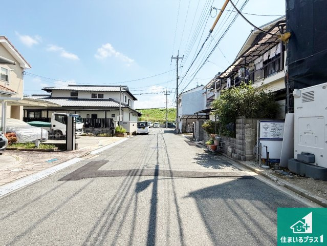 藤井寺市川北　第2期　新築一戸建ての前面道路含む現地写真|現在建築中！落ち着いた街並みで新生活を始めることが出来そう！周辺の物件も併せてご紹介させて頂きます！