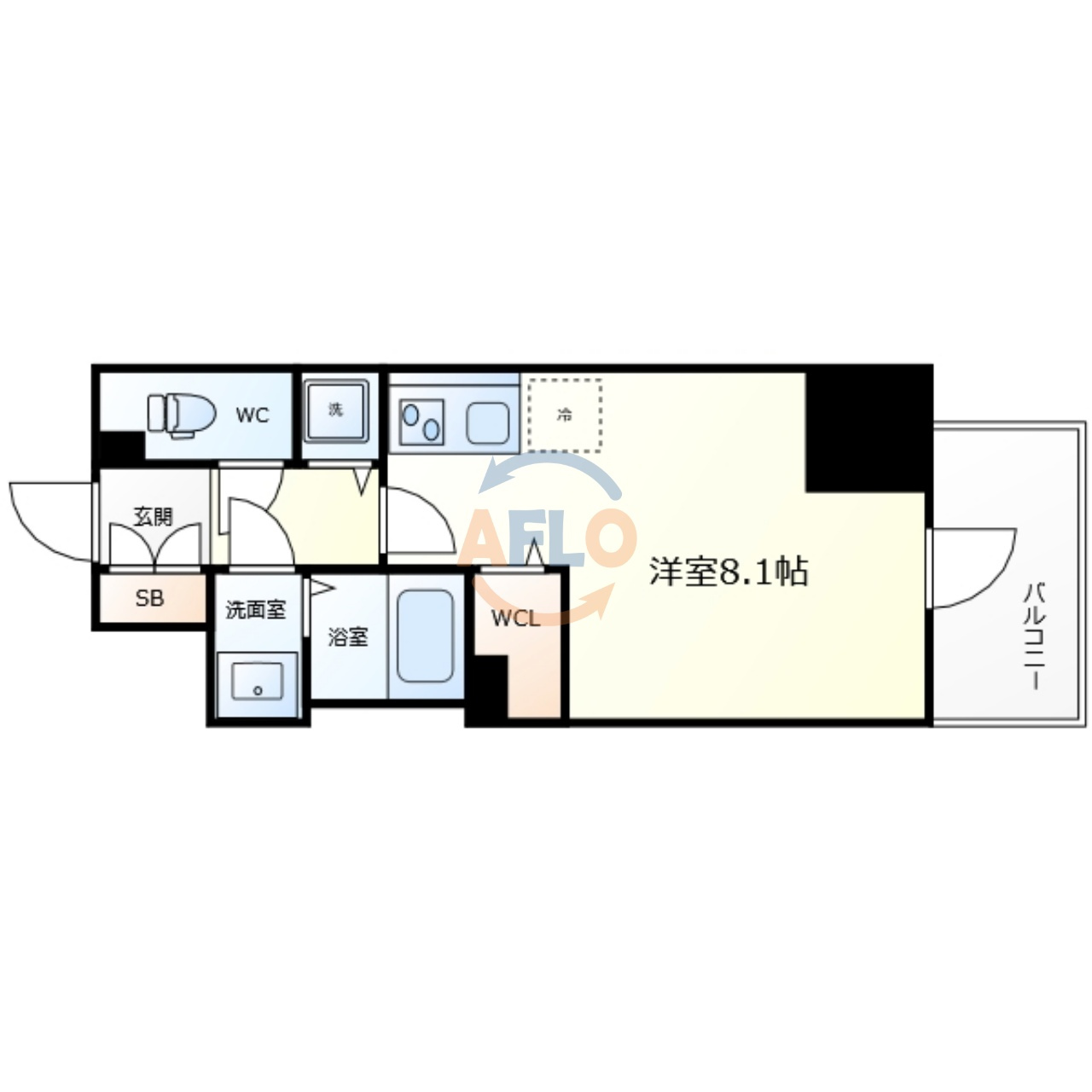 Metrosa谷町六丁目Northの間取り|Metrosa谷町六丁目North　間取り
