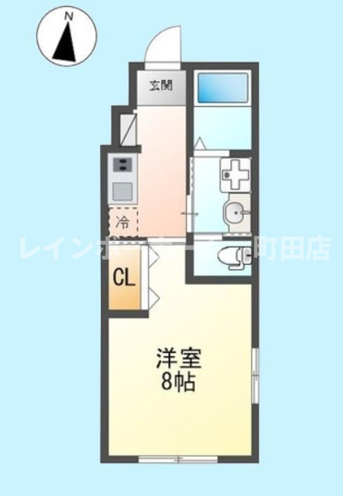 ドミール本厚木※初期費用分割あと払いサービス利用可能物件の間取り