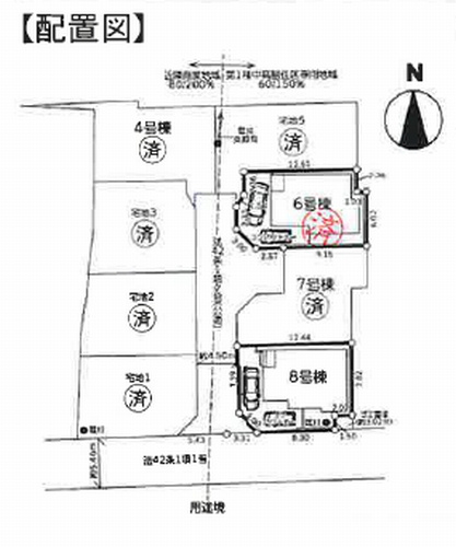 【区画図】 | 【仲介手数料０円】座間市座間1丁目2期　新築一戸建て　8号棟　全8区画 | 座間市座間1丁目2期　新築一戸建て　全8区画