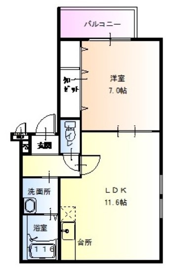【間取り】 | フジパレスリーリエ石津