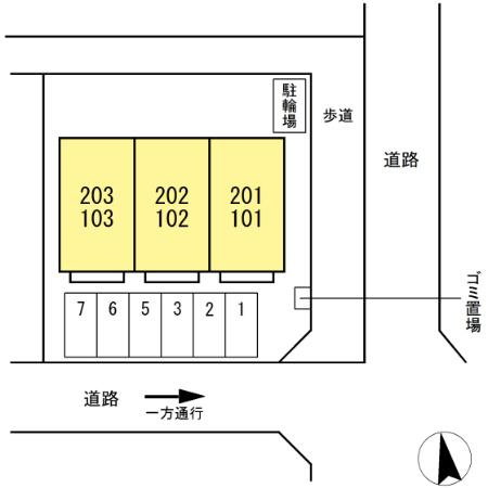 フロレゾンK＆Kの区画図