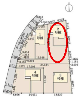 リーブルガーデンＳ第19渋川金井　2号棟の区画図|駐車場3台以上ご用意しています！来客時も重宝しますよ♪