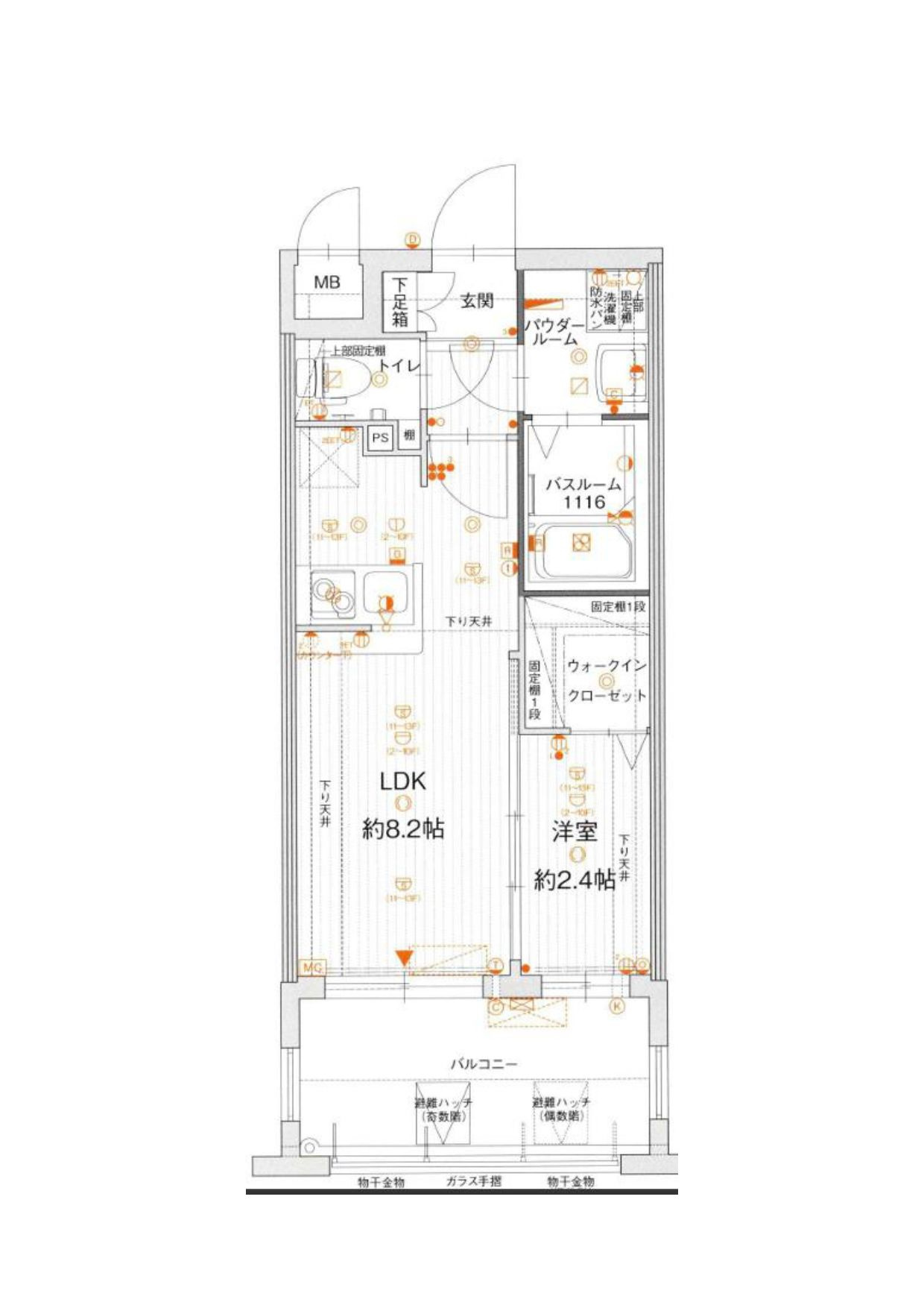 グランフォーレ博多駅東プレミア　堅粕小学校区の間取り|グランフォーレ博多駅東プレミア