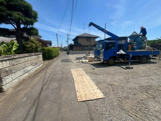 【Livele Garden】　古河市中田　第４　全2邸の前面道路含む現地写真|〇前面道路〇
北西側約3.37m
2026年6月撮影
