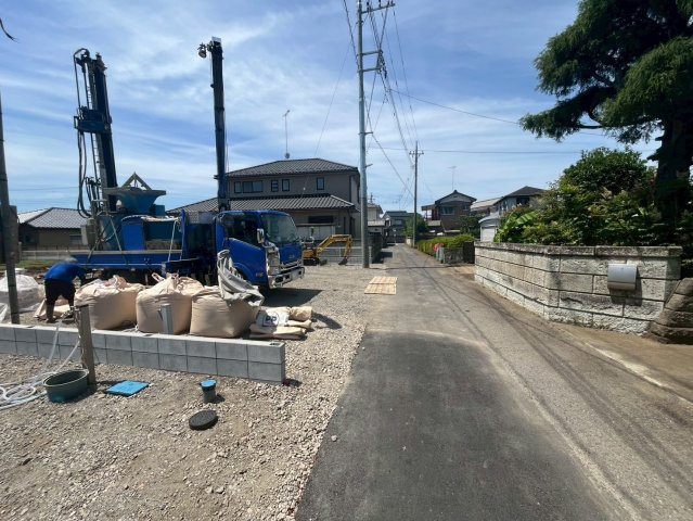 【Livele Garden】　古河市中田　第４　全2邸の前面道路含む現地写真|〇前面道路〇
北西側約3.37m
2026年6月撮影