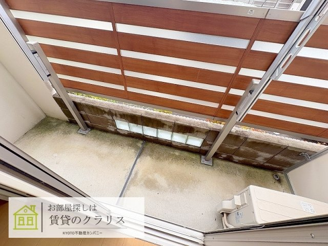 プレジールA棟のバルコニー