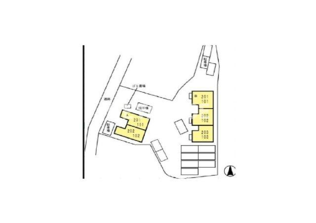 フォーレスト久山A棟の区画図