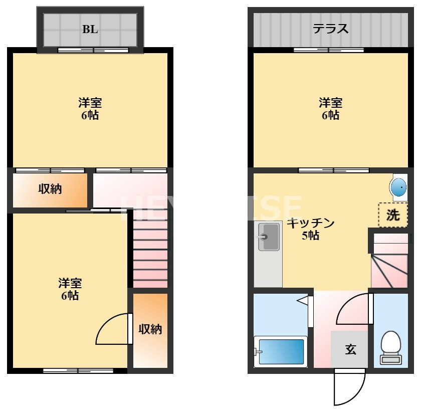 プレジール若葉の間取り