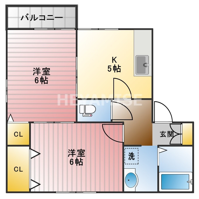 メゾンクレールBの間取り