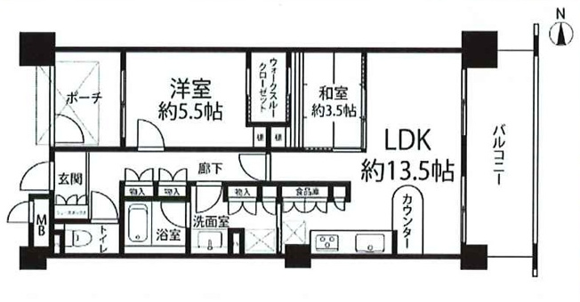 【間取り】 | コムズシティ野江Ａ棟