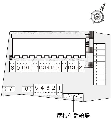 レオネクスト悠Ⅰの区画図|福島　原町　相馬　双葉　家具　家電　社宅　マンスリー