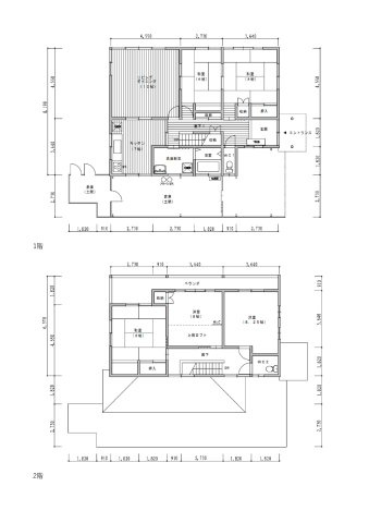 那須烏山市中古戸建の間取り|金額要相談となります。５LDKの間取りです。
2階の居室はそれぞれテイストの違うお部屋が楽しいつくりです
