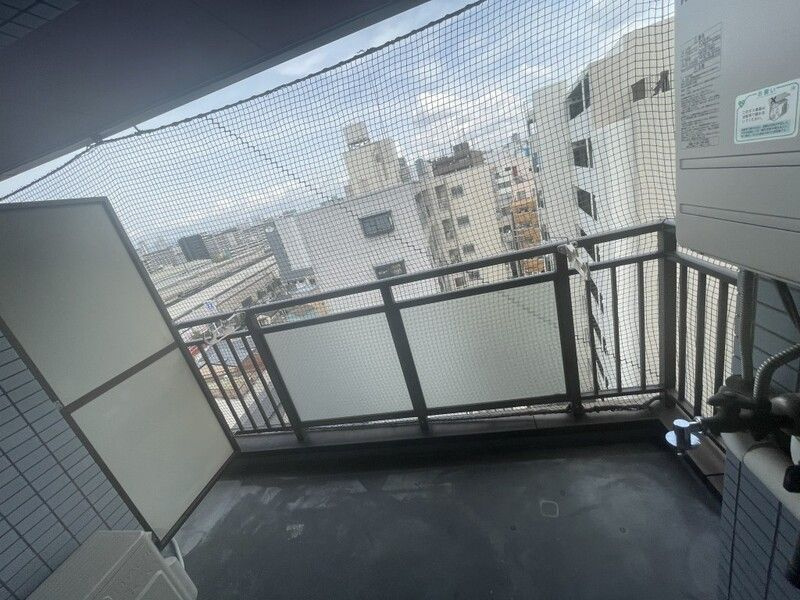 大国町池田マンションのバルコニー