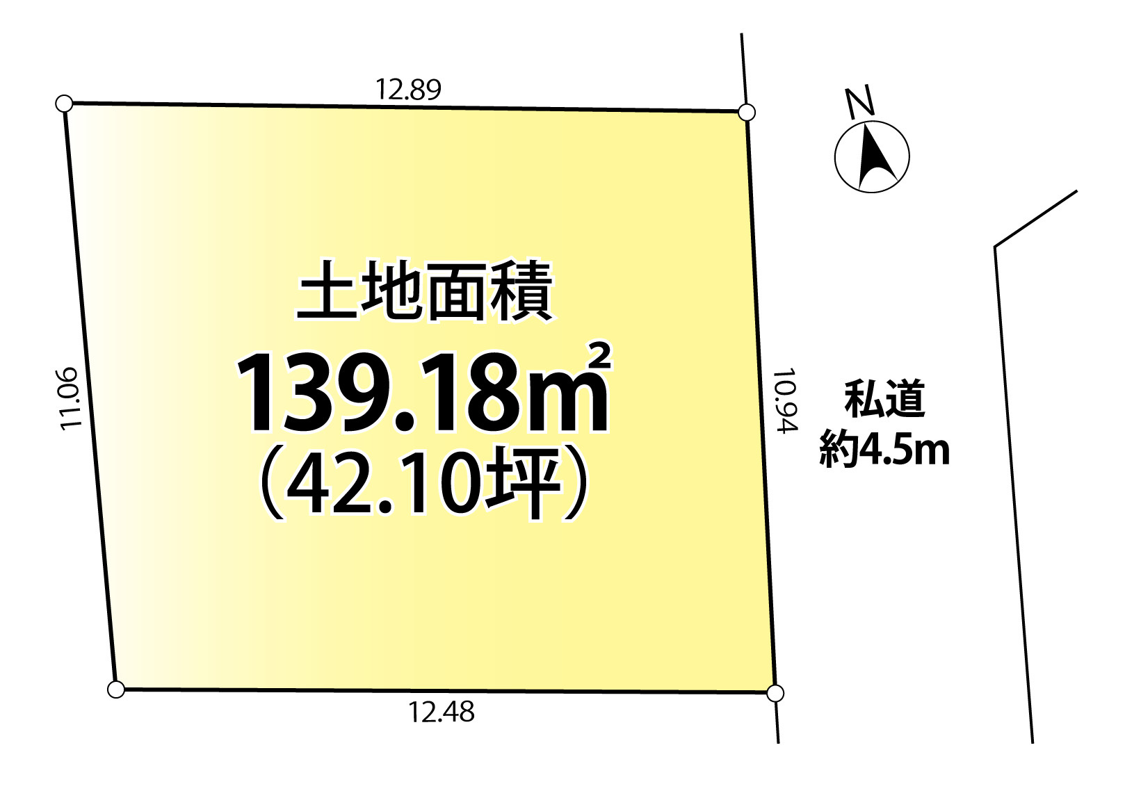 成田西３　戸建の区画図