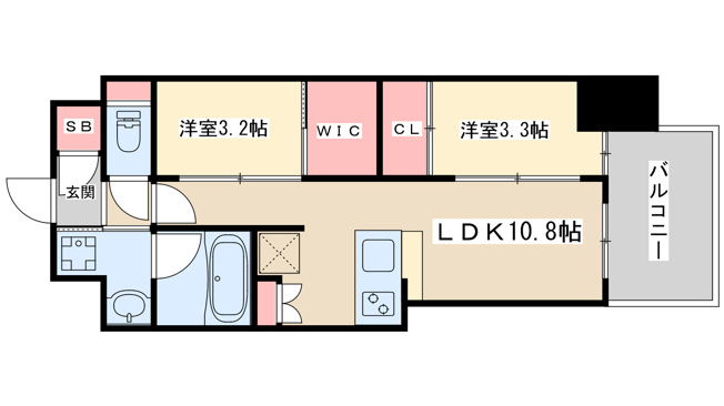【間取り】 | コンフォリア・リヴ東三国駅前ソルテラス