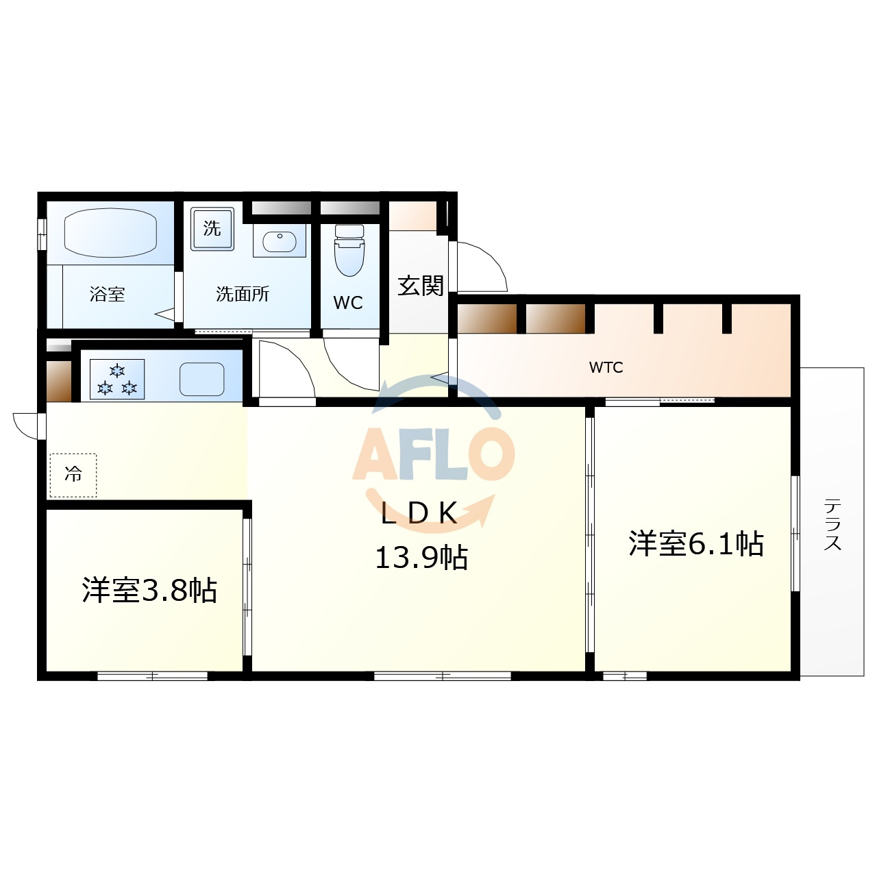 Lunaria　巽南小学校区の間取り|Lunaria　間取り