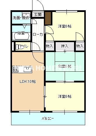 丹波市柏原町南多田の賃貸マンションの間取り|駐車場１台無料です◎