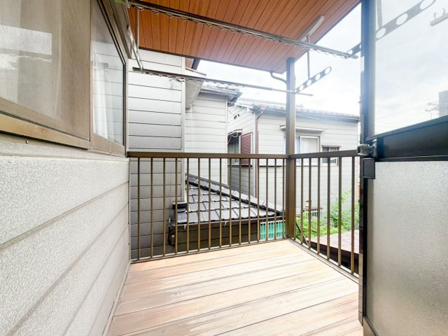 港区名四町戸建てのバルコニー