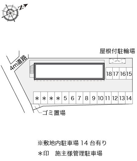 レオパレスファンステージの区画図|愛知　知多　家具　家電　社宅　マンスリー