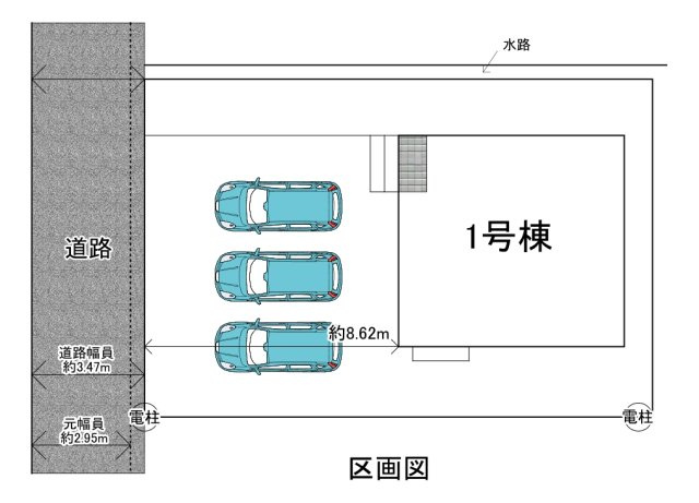クレイドルガーデン西脇第12　１号棟の区画図