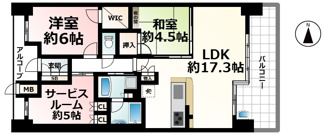 【間取り】 | シャリエ大津中央スクエアクロス
