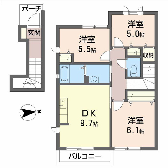 【間取り】 | シャーメゾン華