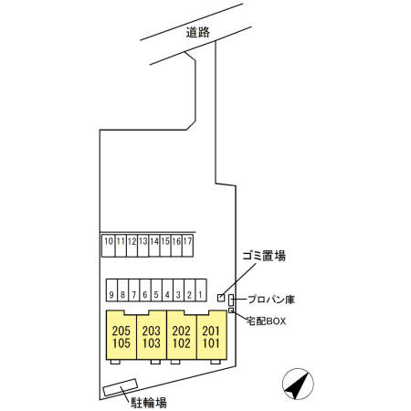 メルベージュの区画図