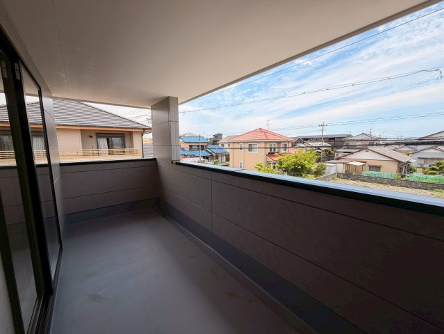 新築 戸建て　三ケ名3期のバルコニー