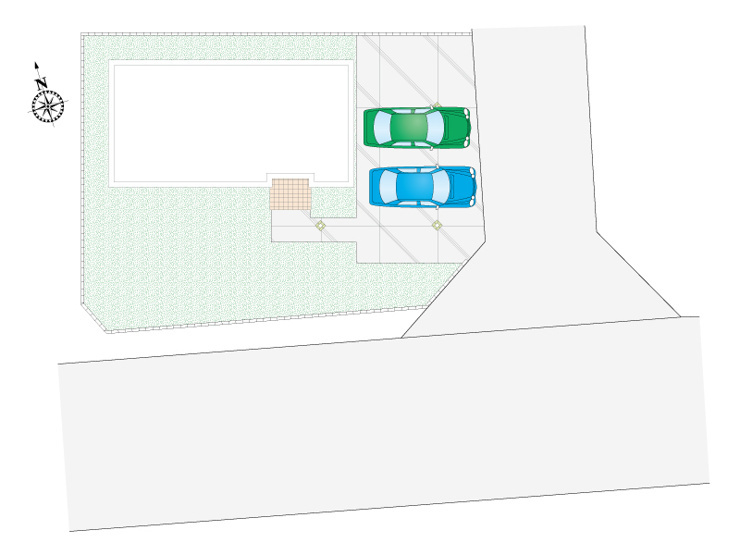 新築　高崎市金古町 全11区画　8号棟の区画図|8号棟　区画図　南側接道幅員約8.6ｍ　東側接道幅員約5.0ｍ
