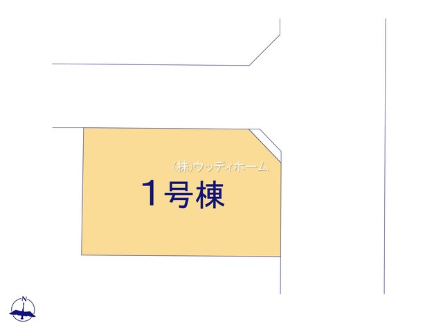 越谷市蒲生東町　新築一戸建ての区画図
