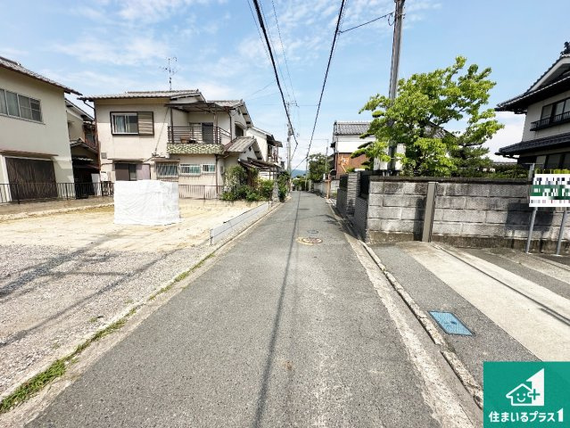●29(土)30(日)現地説明会！　大和郡山市北郡山町　限定1邸の前面道路含む現地写真|周辺は閑静な住宅街です。前面道路もしっかりと有りますので車の出し入れも安心ですよ！