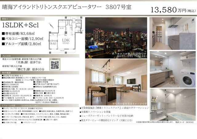 ★仲介手数料無料★晴海アイランドトリトンスクエアビュータワーのその他